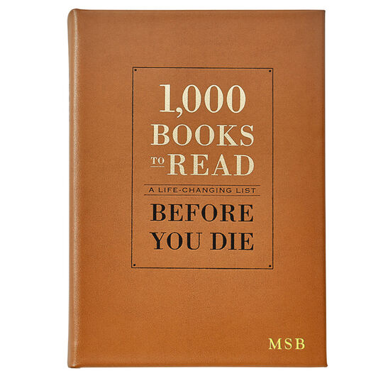 1,000 Books To Read Before You Die Personalized Leather Book